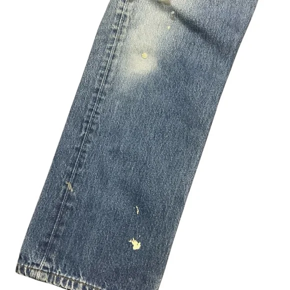 Vintage Levi’s 501 button fly medium wash straight leg jeans 31 x 30 - Picture 7 of 9